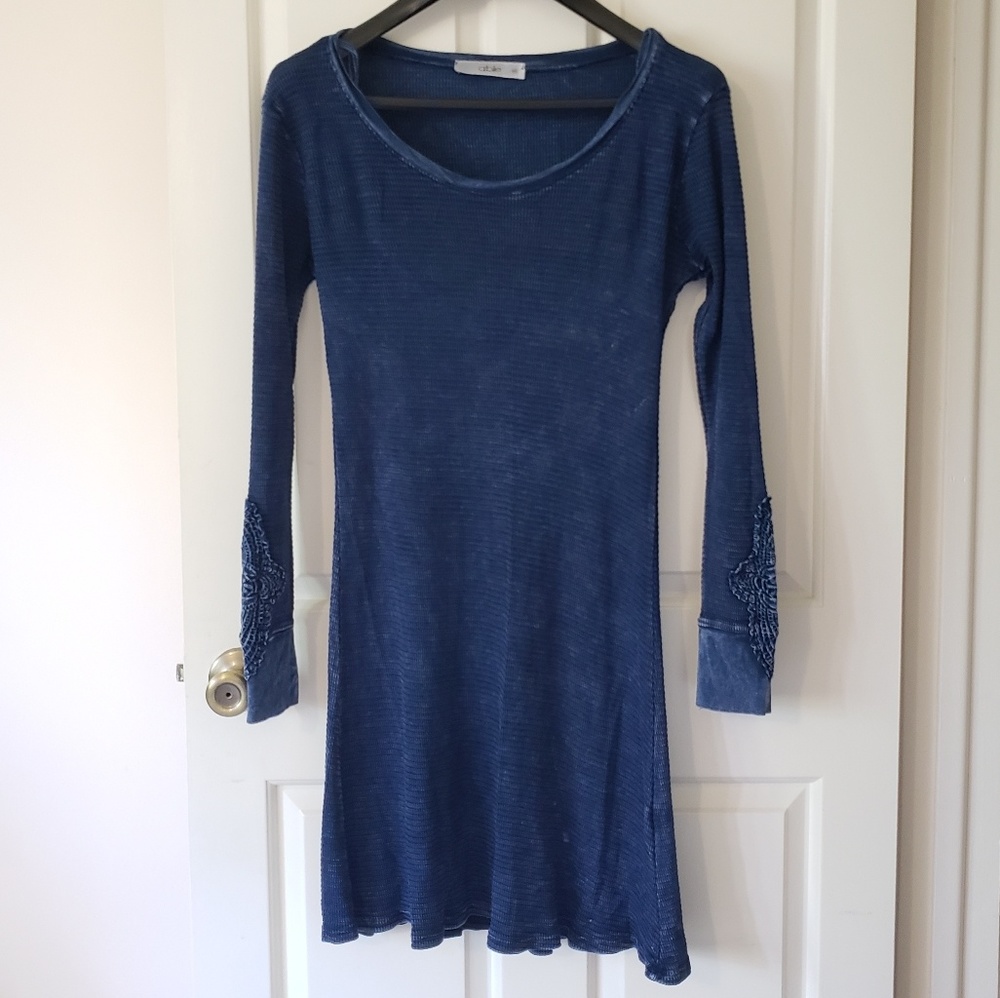 3/$30 Blue long sleeved dress